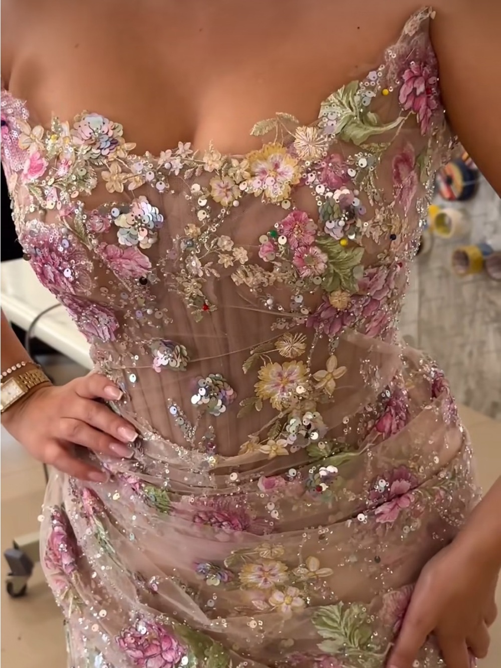 Dhurata Sadiku Flower Dress